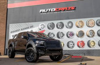 FORD RANGER BATTLE AXE GLOSS BLACK MILLED ACCENTS
